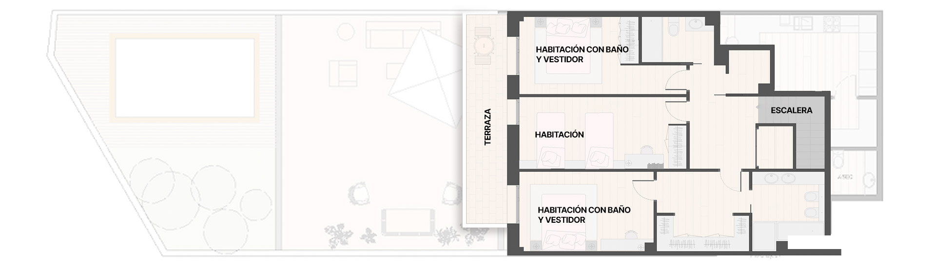 un plano de la planta duplex
