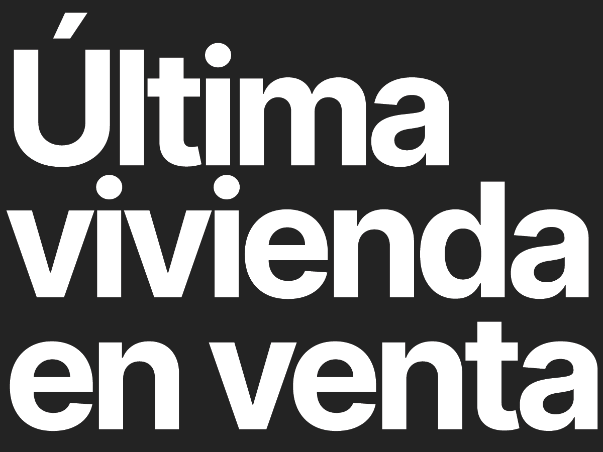 última vivienda en venta